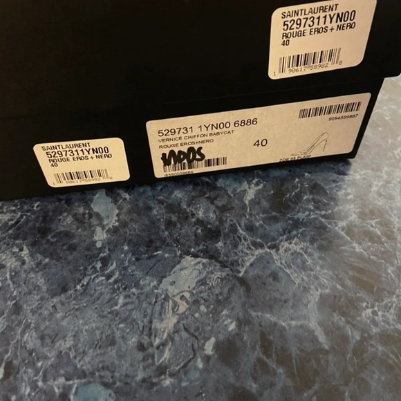 Saint Laurent Red Leopard Print Patent Leather YSL red leopard heels - Picture 8 of 10